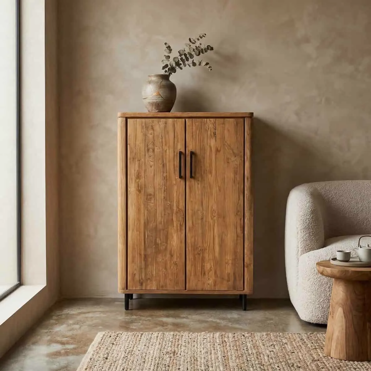 Wandkast Somo teakhout