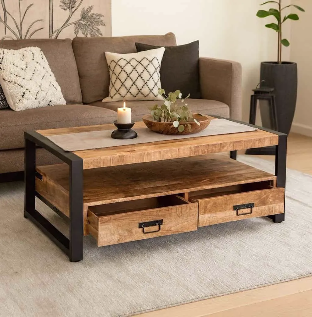 Coffee table Britt 4 drawers - Benoa