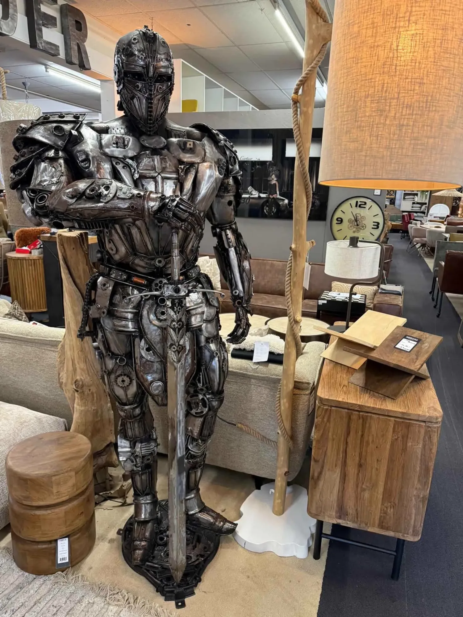 Soldat Metallkunstwerk