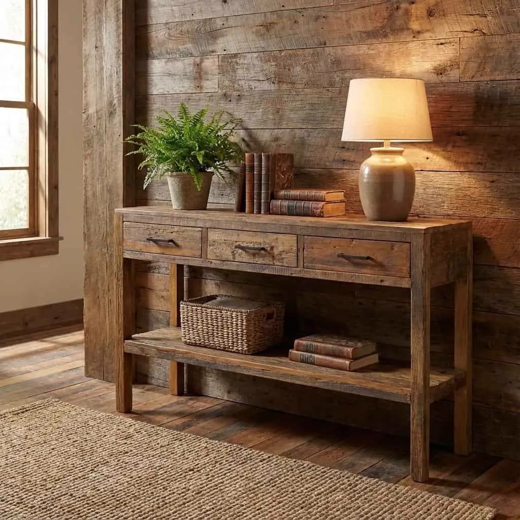 Brent Side Table 150cm Reclaimed Wood - Wildeboer & van der Weide