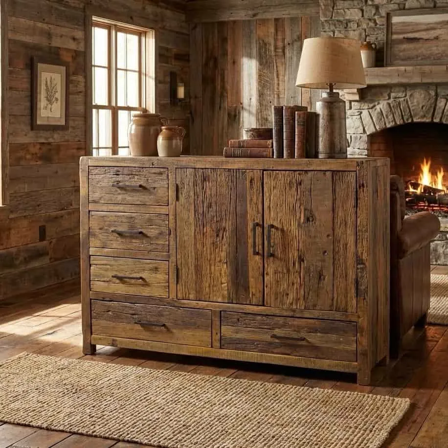 Sideboard Brent 120cm Reclaimed Wood - Wildeboer & van der Weide
