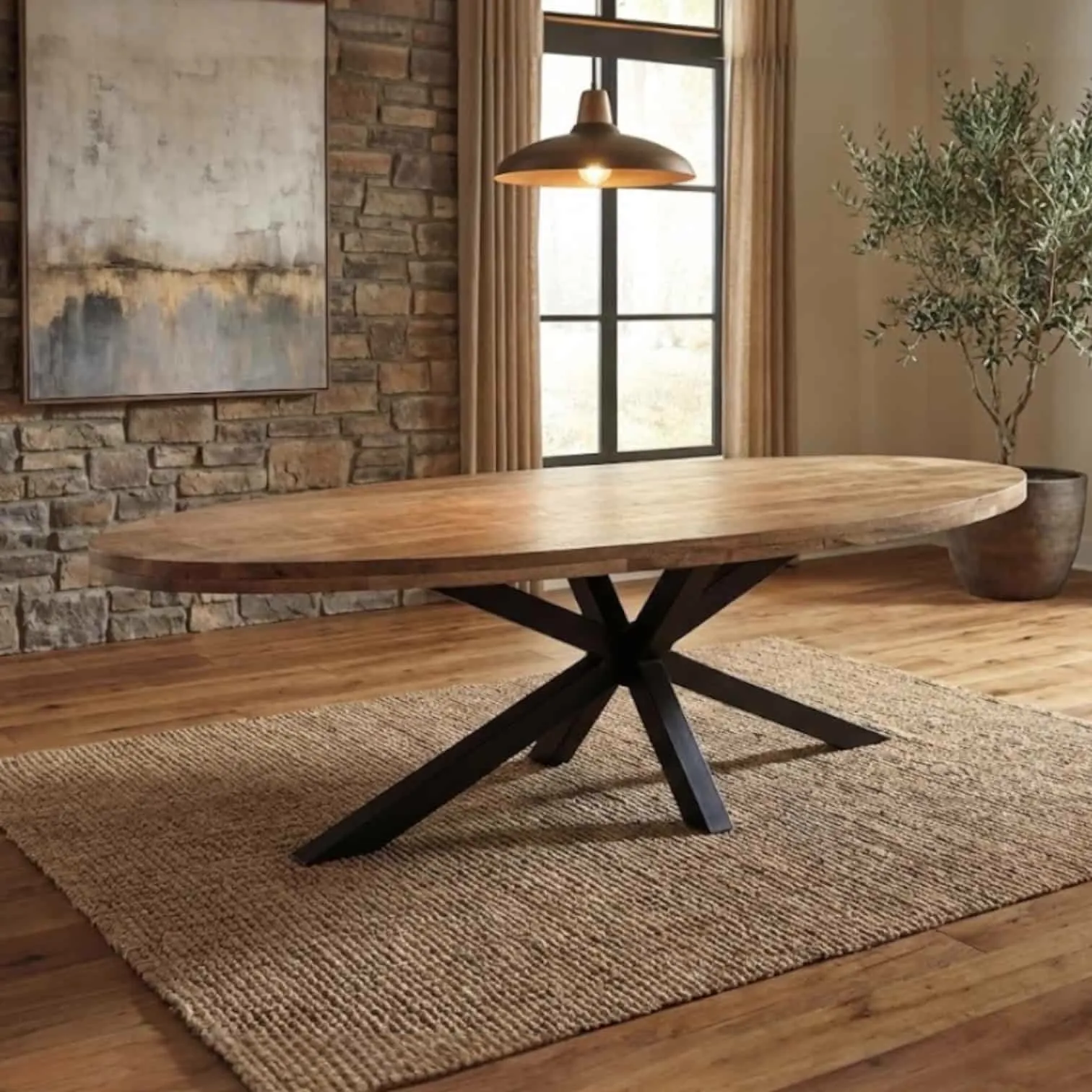 Mango Oval Natural | 260 x 120cm - Mokana Furniture
