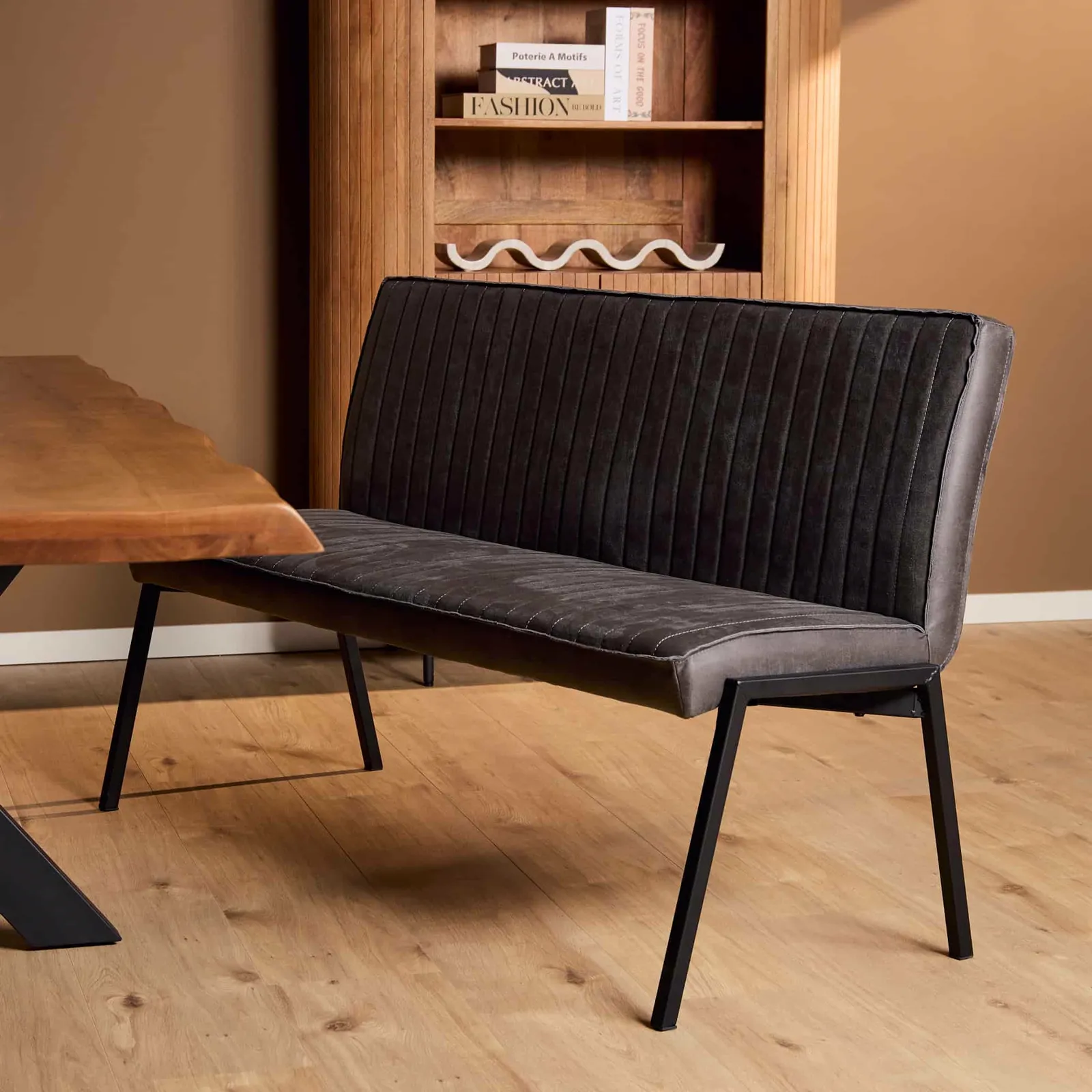 Dining Bench Tivoli Bull | 155 cm | Anthracite - Starfurn