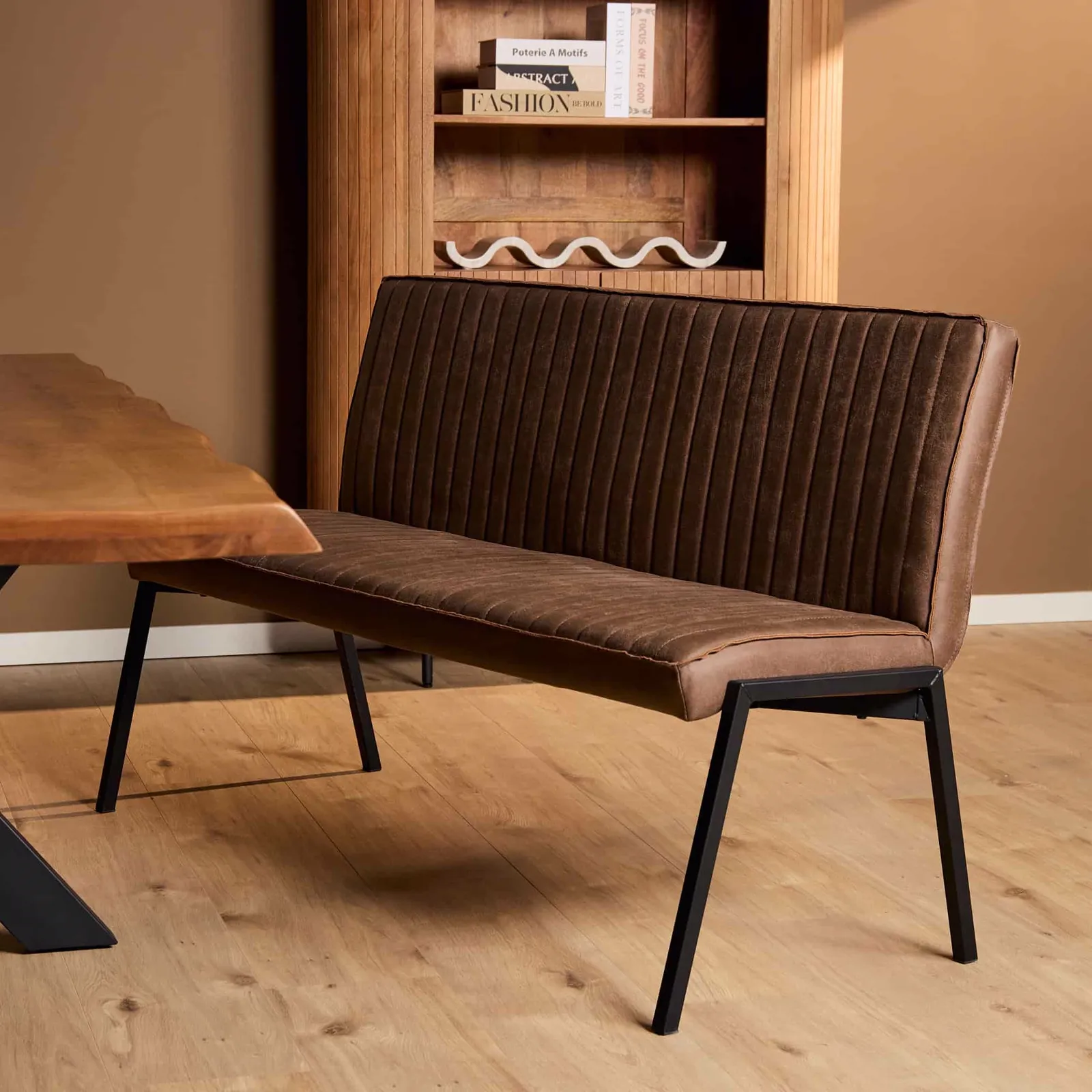 Dining Bench Tivoli Bull | 155 cm | Brown - Starfurn
