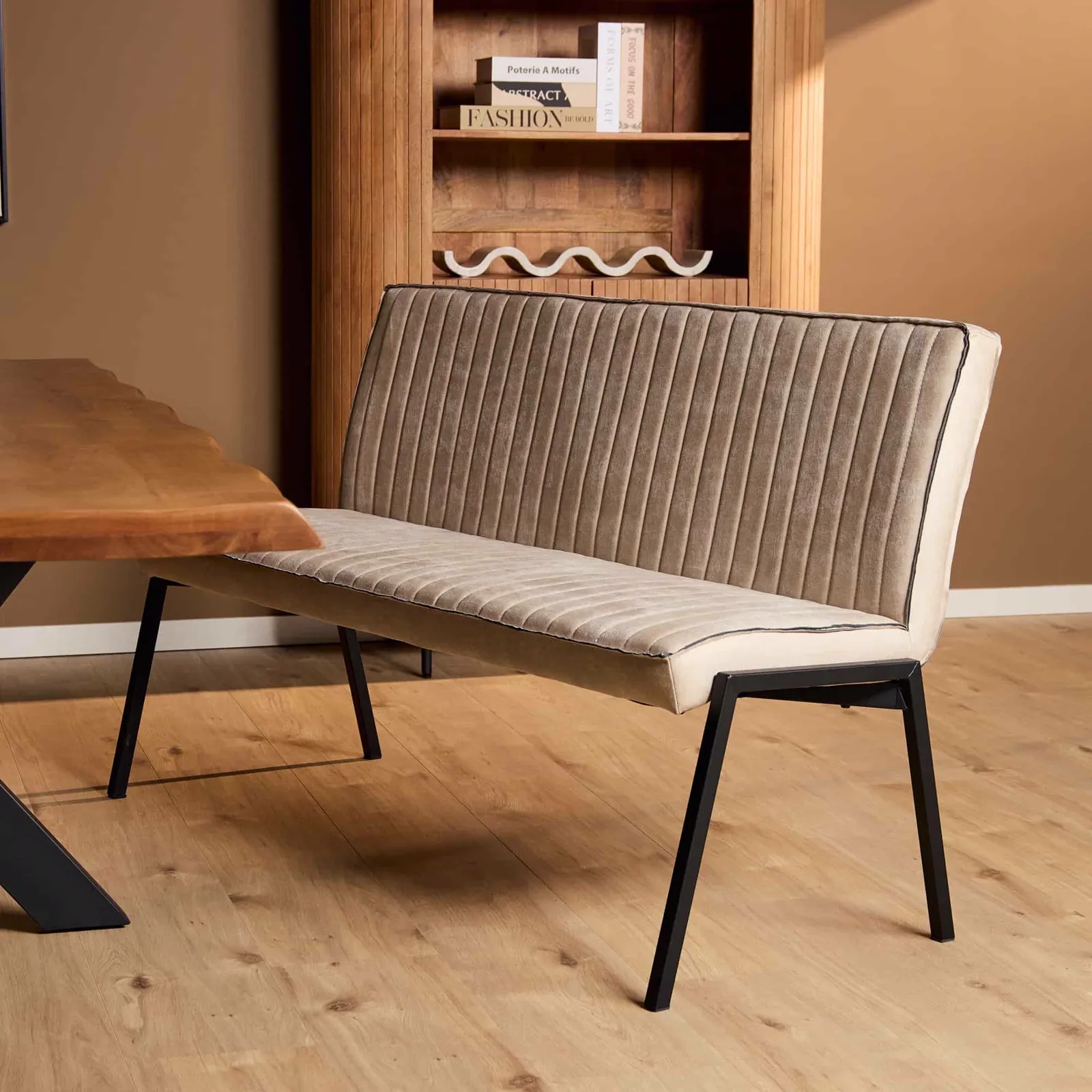 Dining Bench Tivoli Bull | 155 cm | Beige - Starfurn