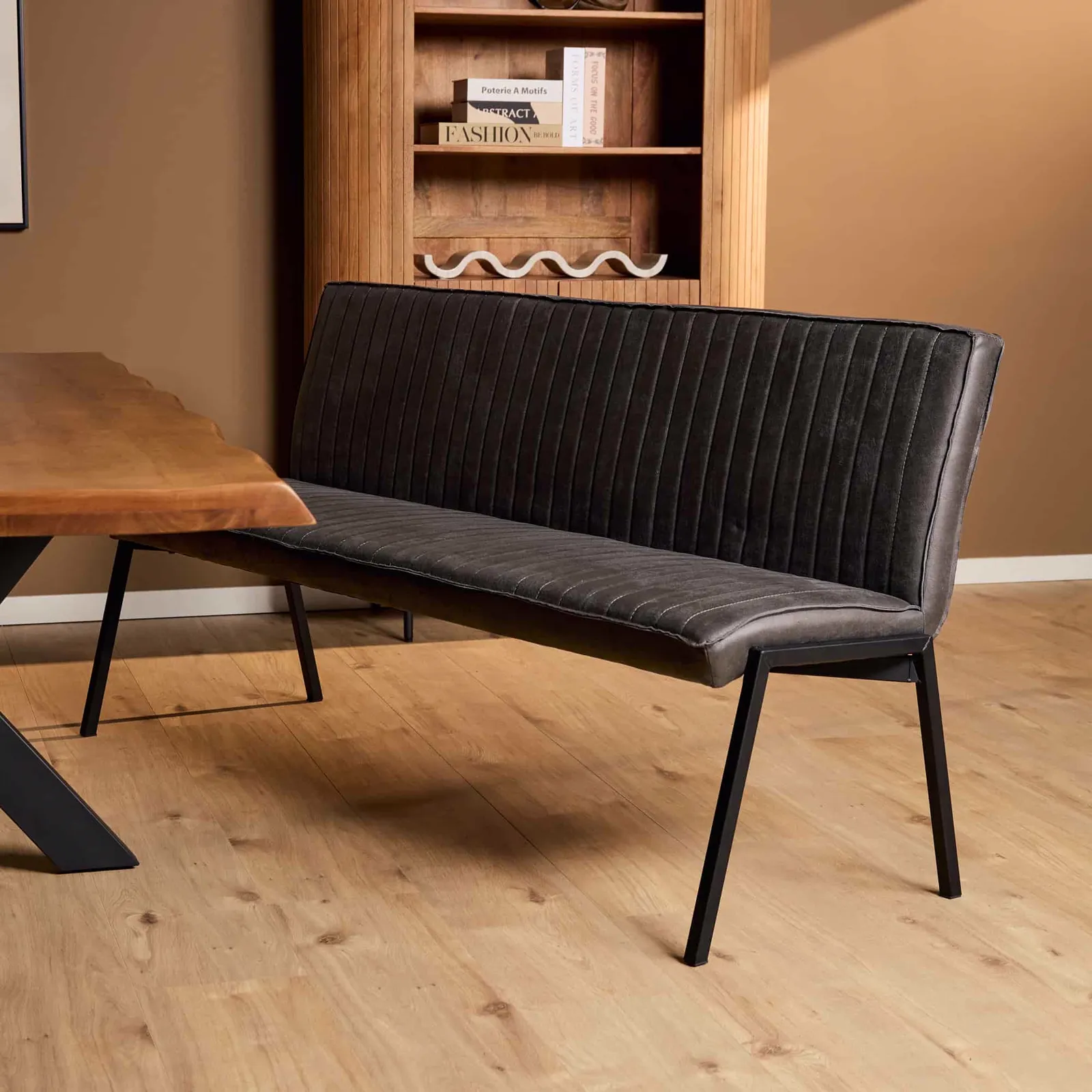 Dining Bench Tivoli Bull | 185 cm | Anthracite - Starfurn