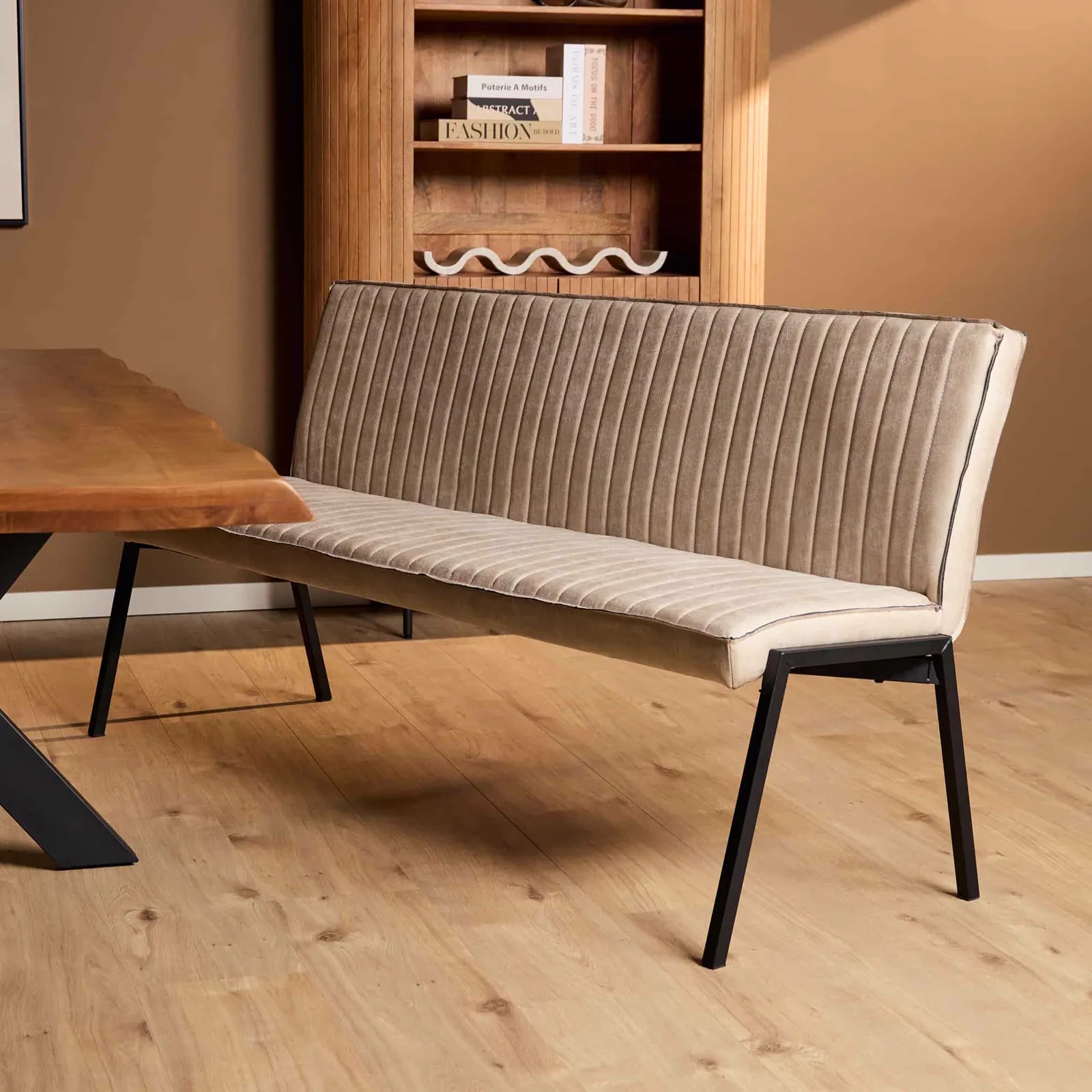 Dining Bench Tivoli Bull | 185 cm | Beige - Starfurn