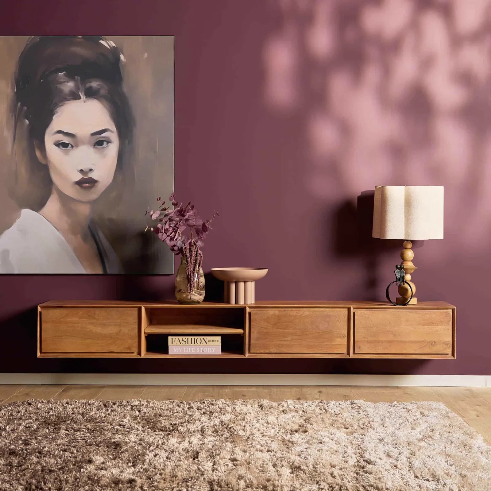 Floating TV Unit Ambiance Natural | 240 cm - Starfurn