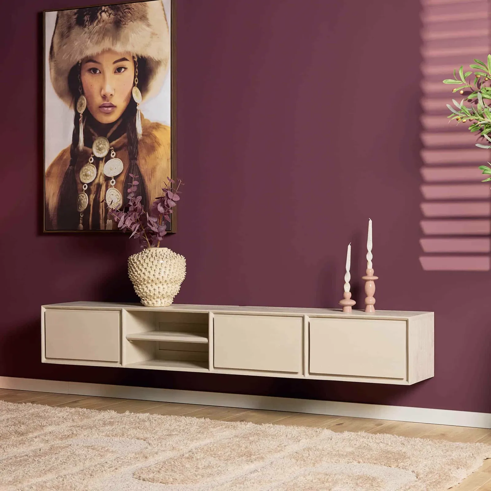 Floating TV unit Ambiance Sand | 200 cm - Starfurn