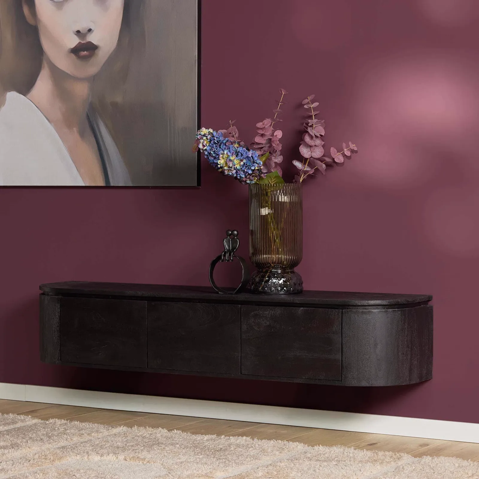 TV unit Excellent Black | 160 cm - Starfurn