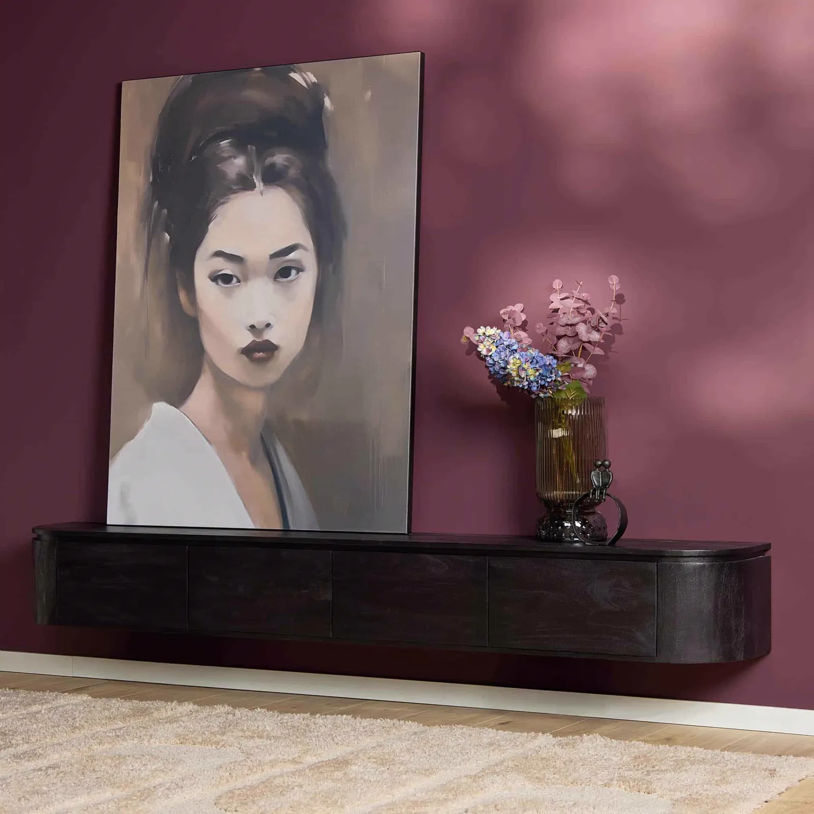 TV unit Excellent Black | 240 cm - Starfurn
