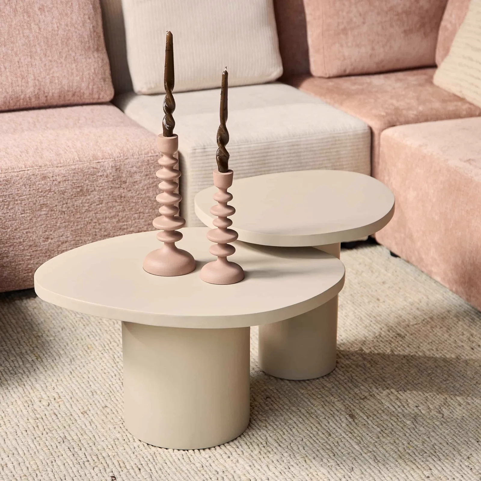 Coffee table Mirre | Sand | Set of 2 - Starfurn