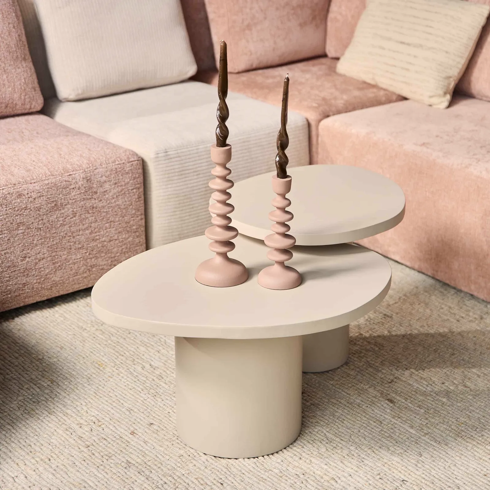 Coffee table Mirre | Sand | Set of 2 - Starfurn
