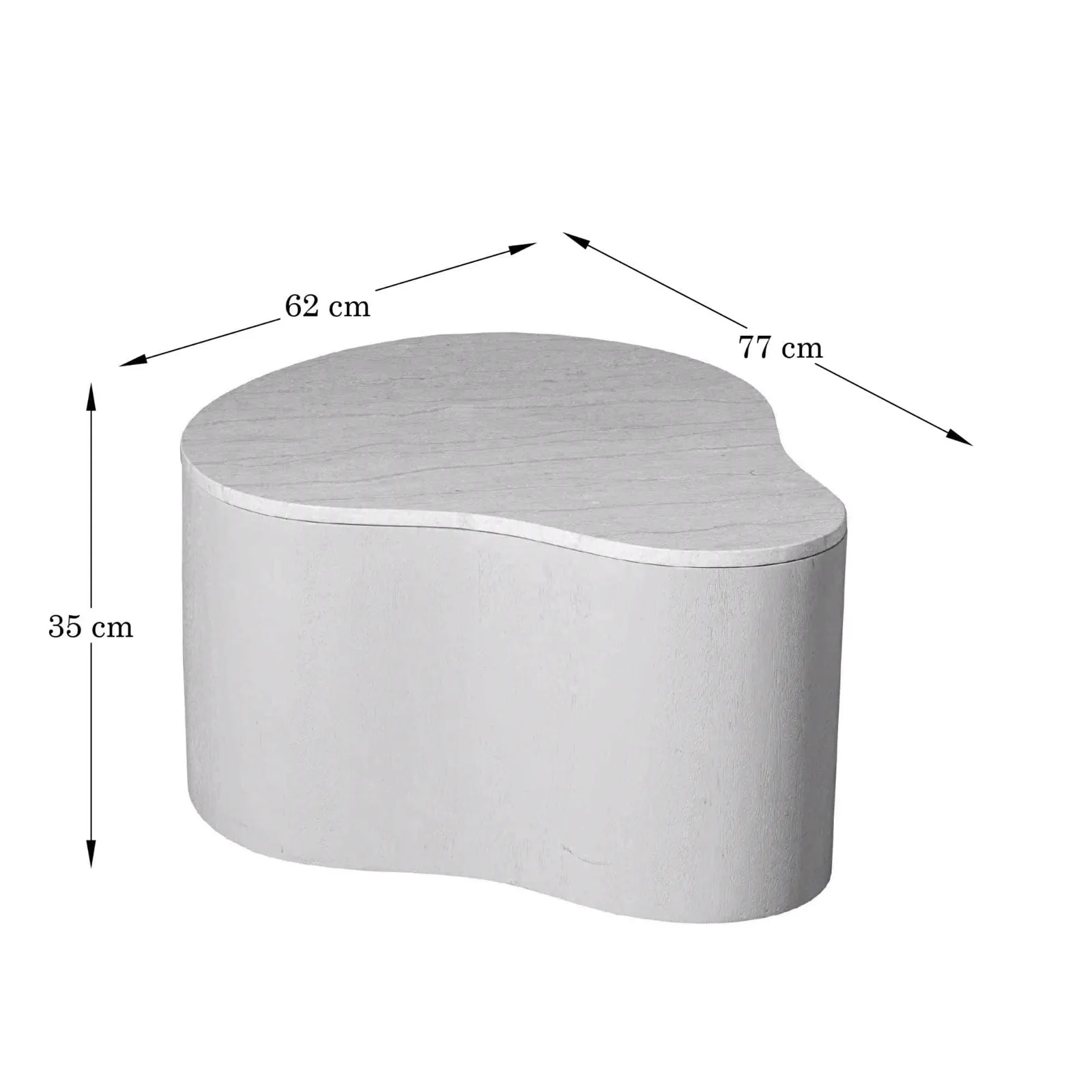Coffee Table Lovi | 77 cm | Sand - Starfurn