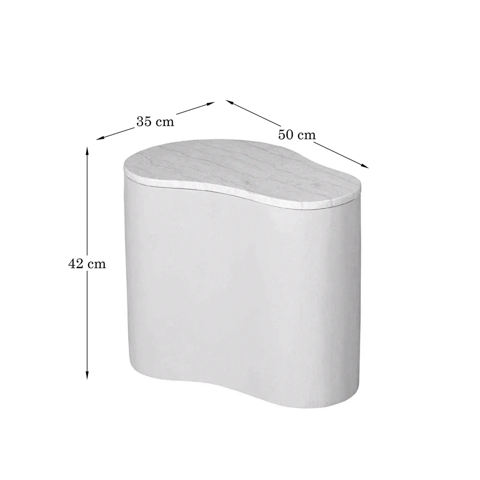 Coffee table Lovi | 50 cm | Sand - Starfurn
