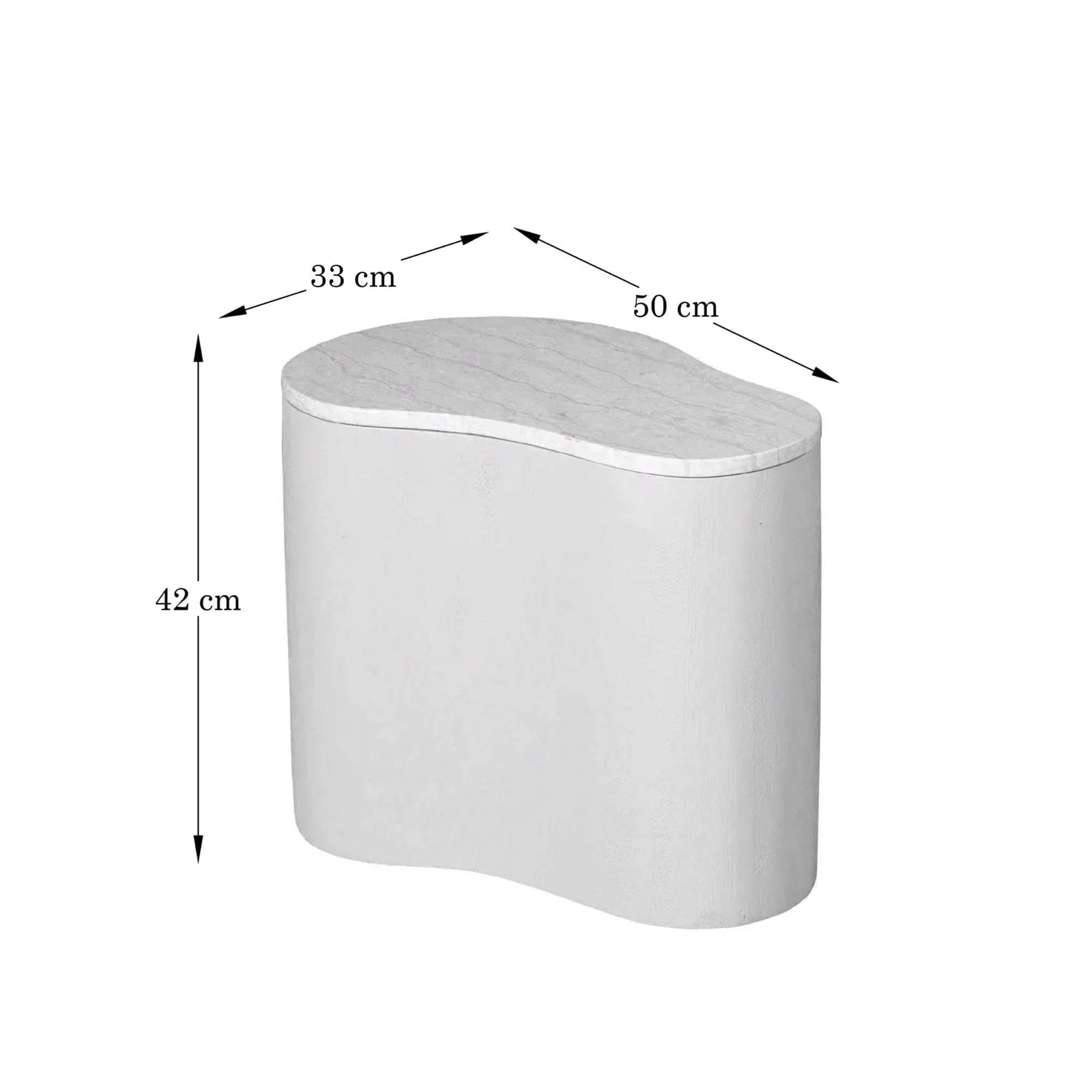 Coffee table Lovi | 50 cm | Sand - Starfurn