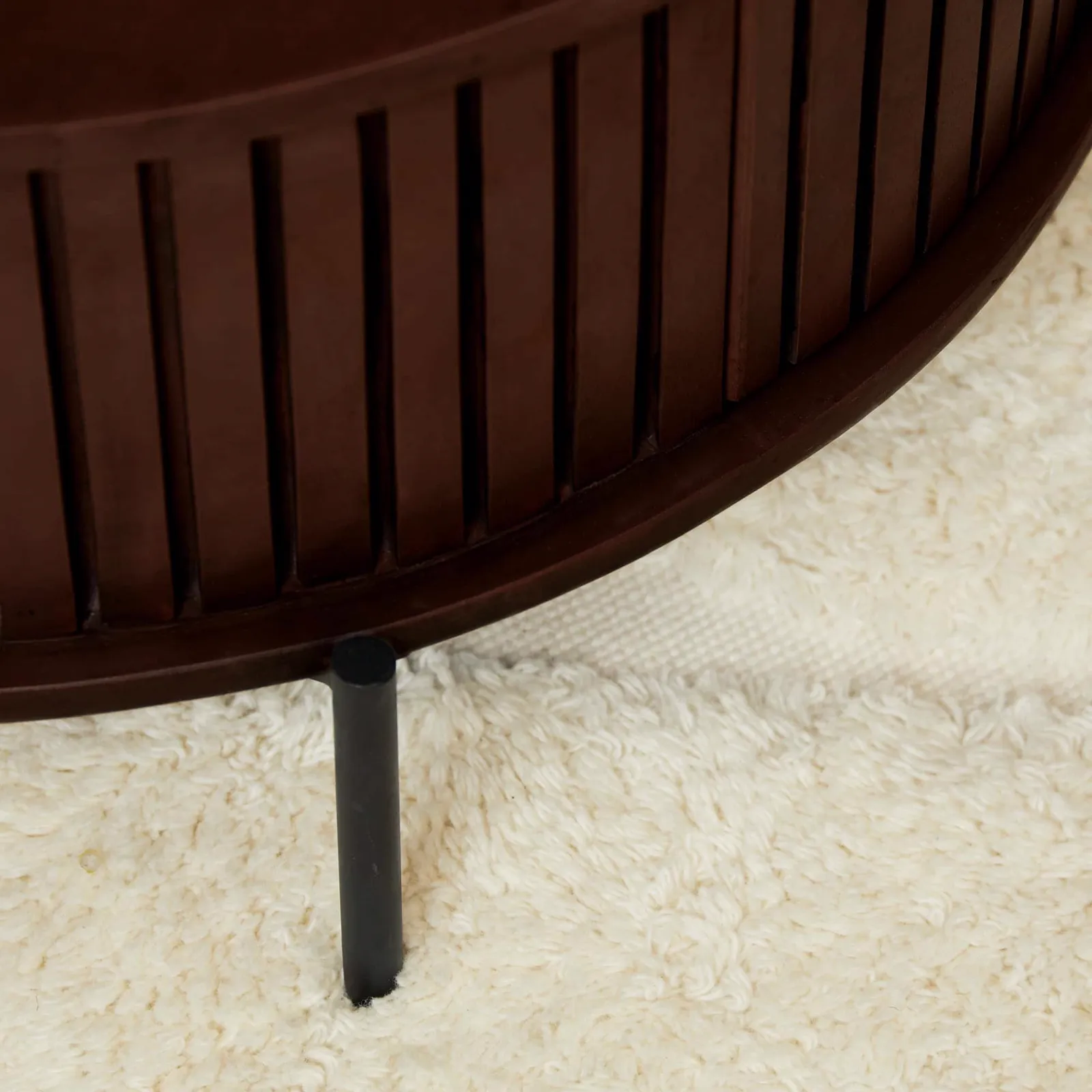 Coffee Table Madison Brown | 80 cm | Round - Starfurn