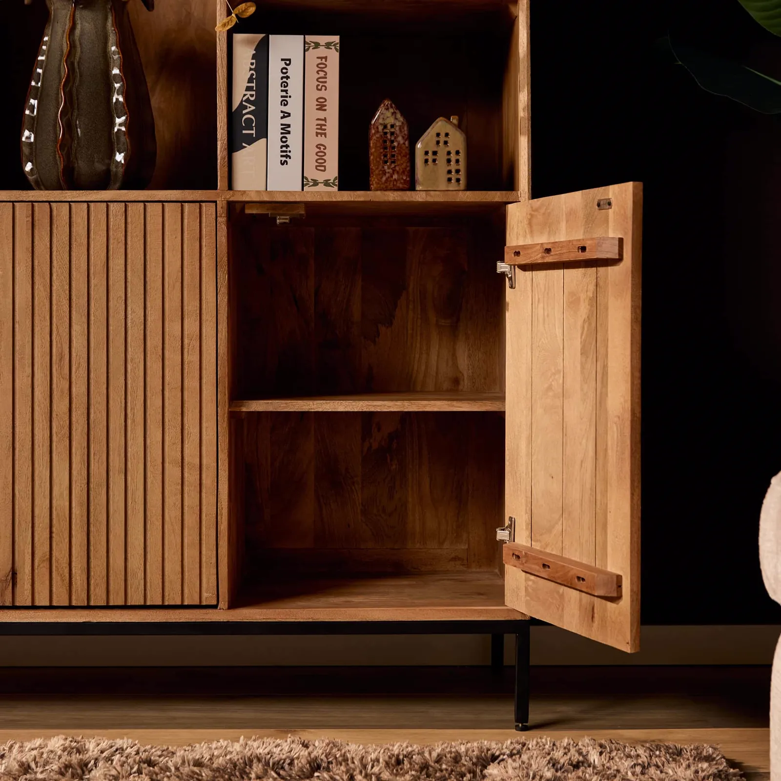 Compartment Cabinet Madison XL Natural | 135 cm - Starfurn