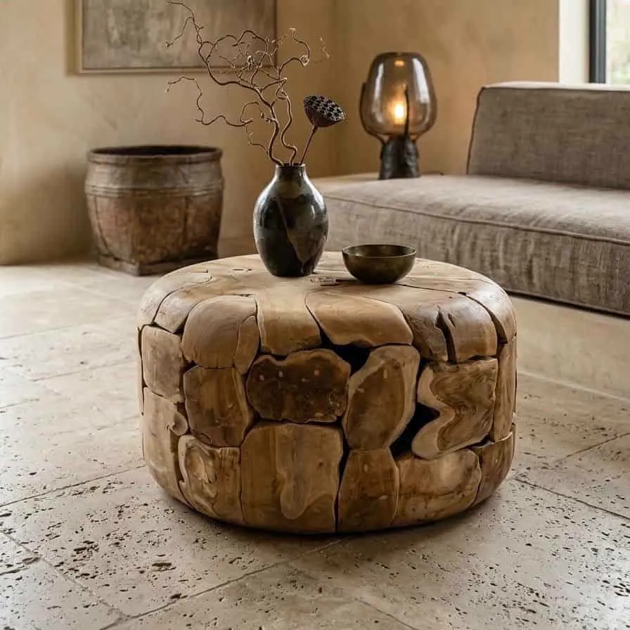Couchtisch Gabri Teak rund