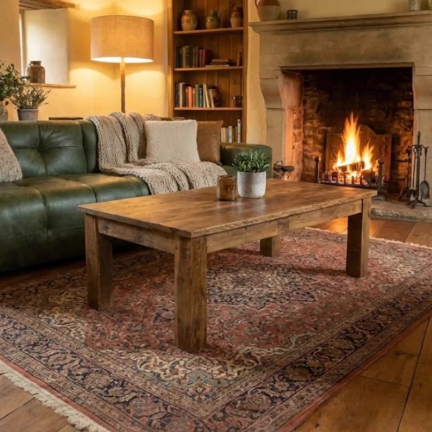 Brent Coffee Table 130cm Reclaimed wood - Wildeboer & van der Weide