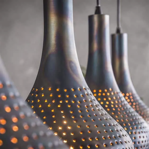 Punch Cone Pendant Light 4-light / Black brown - Zijlstra
