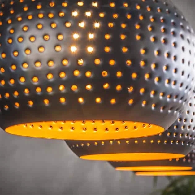 Punch Cone Pendant Light 4-light / Black brown - Zijlstra