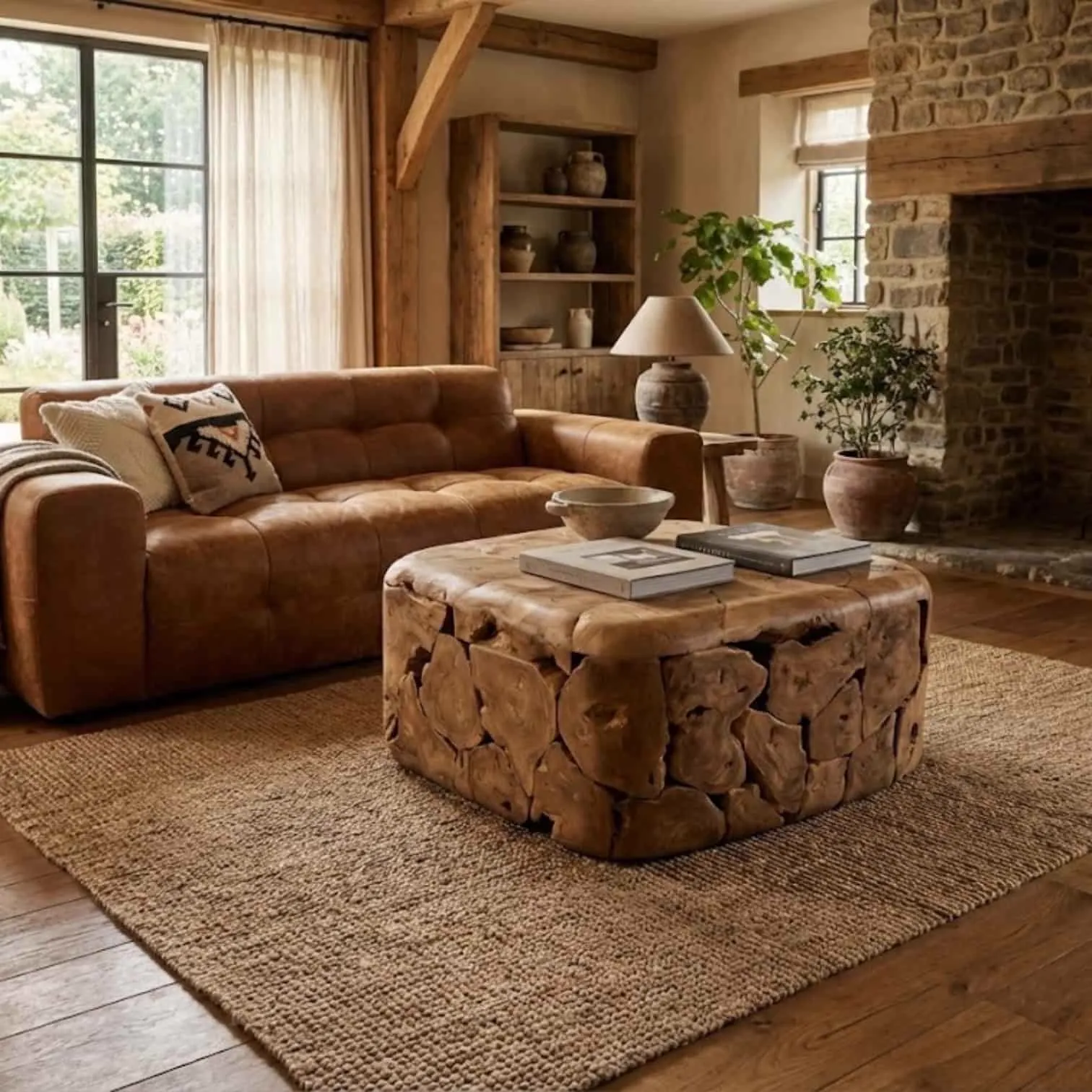 Coffee Table Gabri | Square Teak Wood - World of Brosi