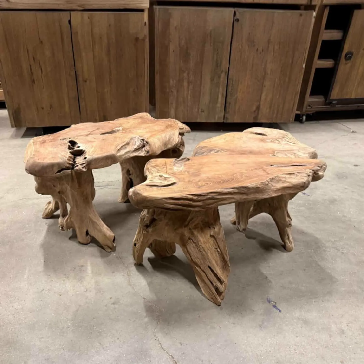 Coffee Table Tonnie | Root solid Teak