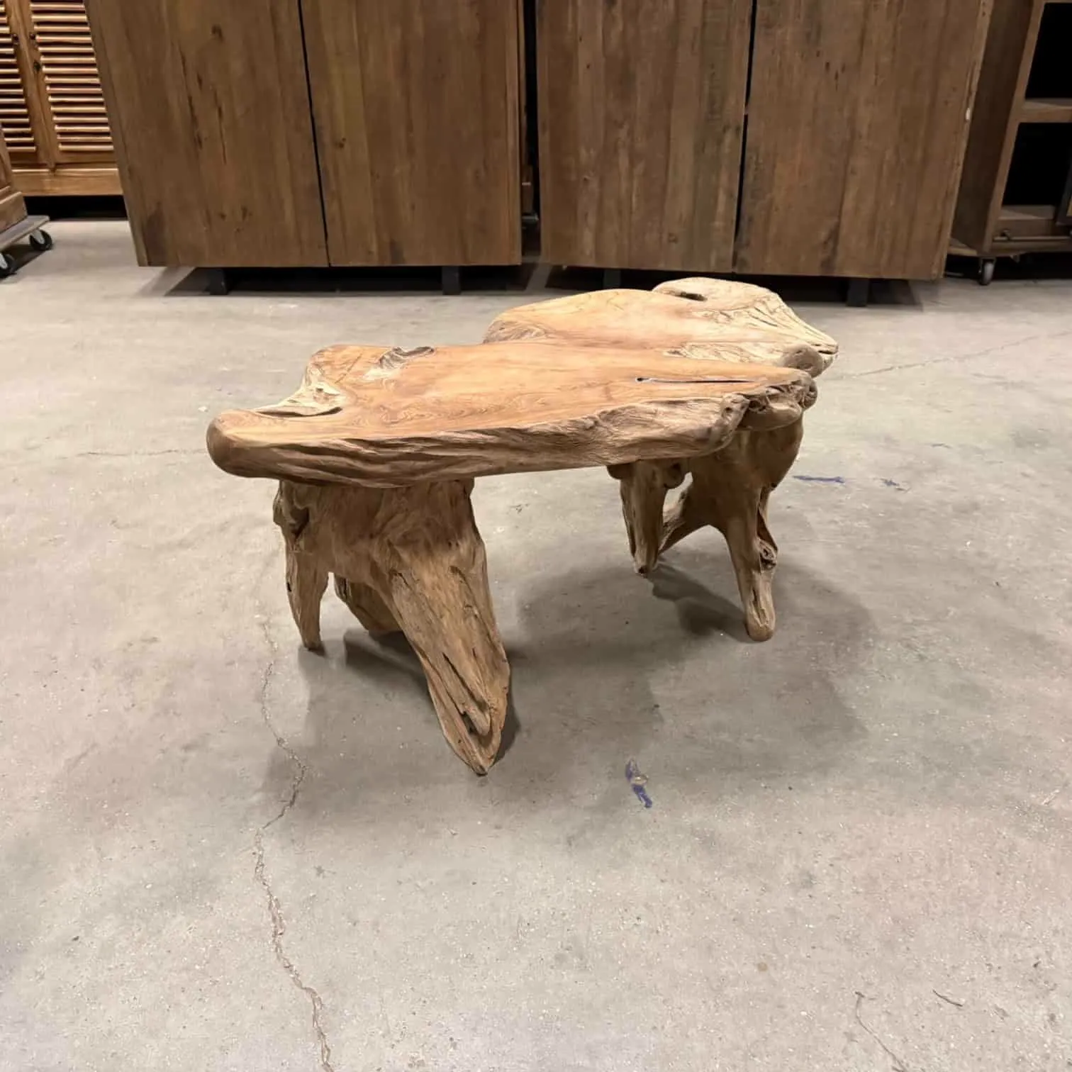 Coffee Table Tonnie | Root solid Teak - World of Brosi