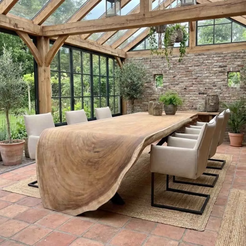 Waterfall Table Suar Wood | 310cm - World of Brosi