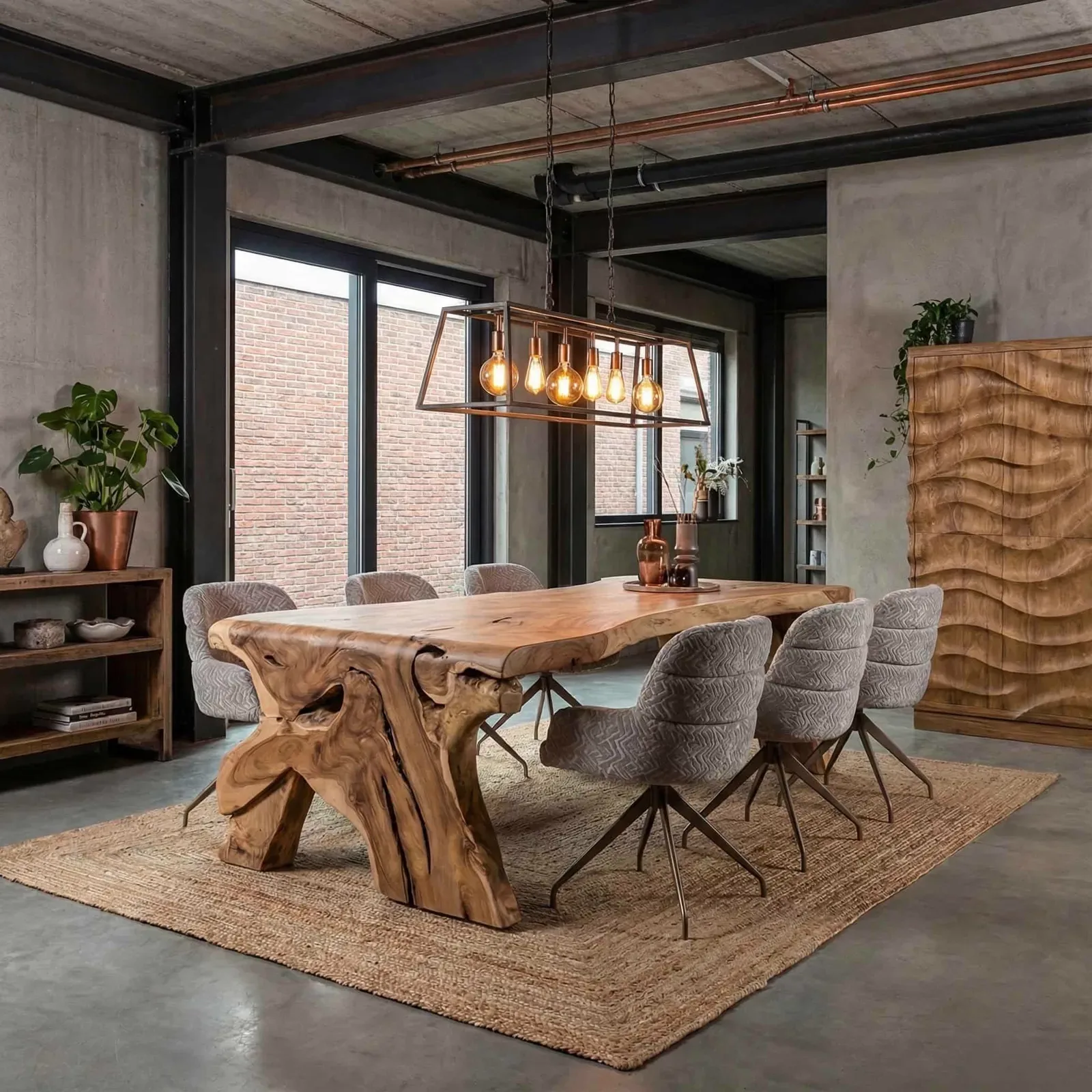 Waterval boomstamtafel 365cm