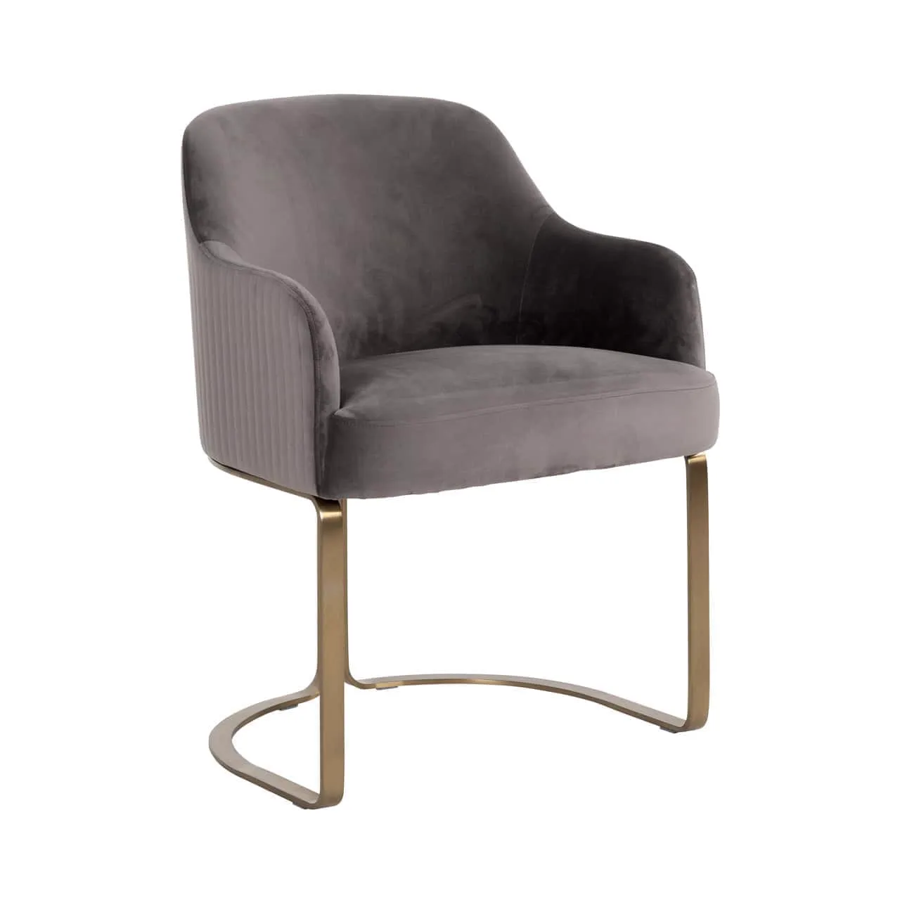 Hadley dining chair stone velvet - Richmond Interiors