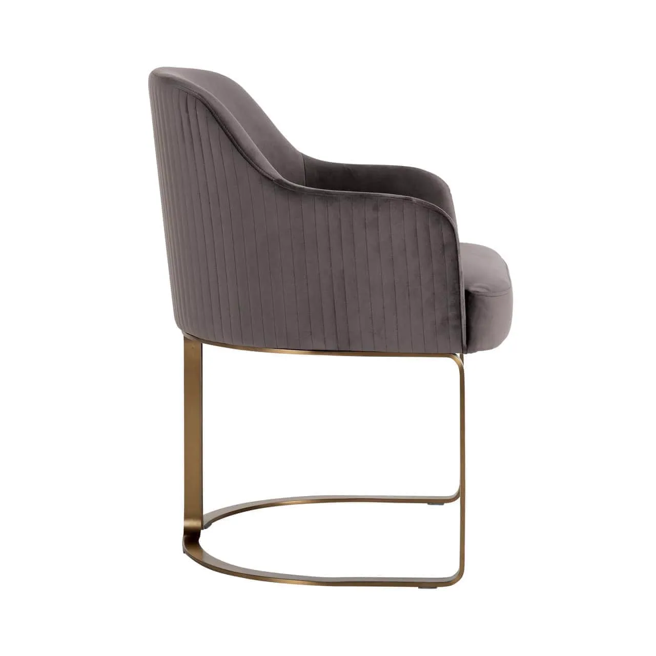 Hadley dining chair stone velvet - Richmond Interiors