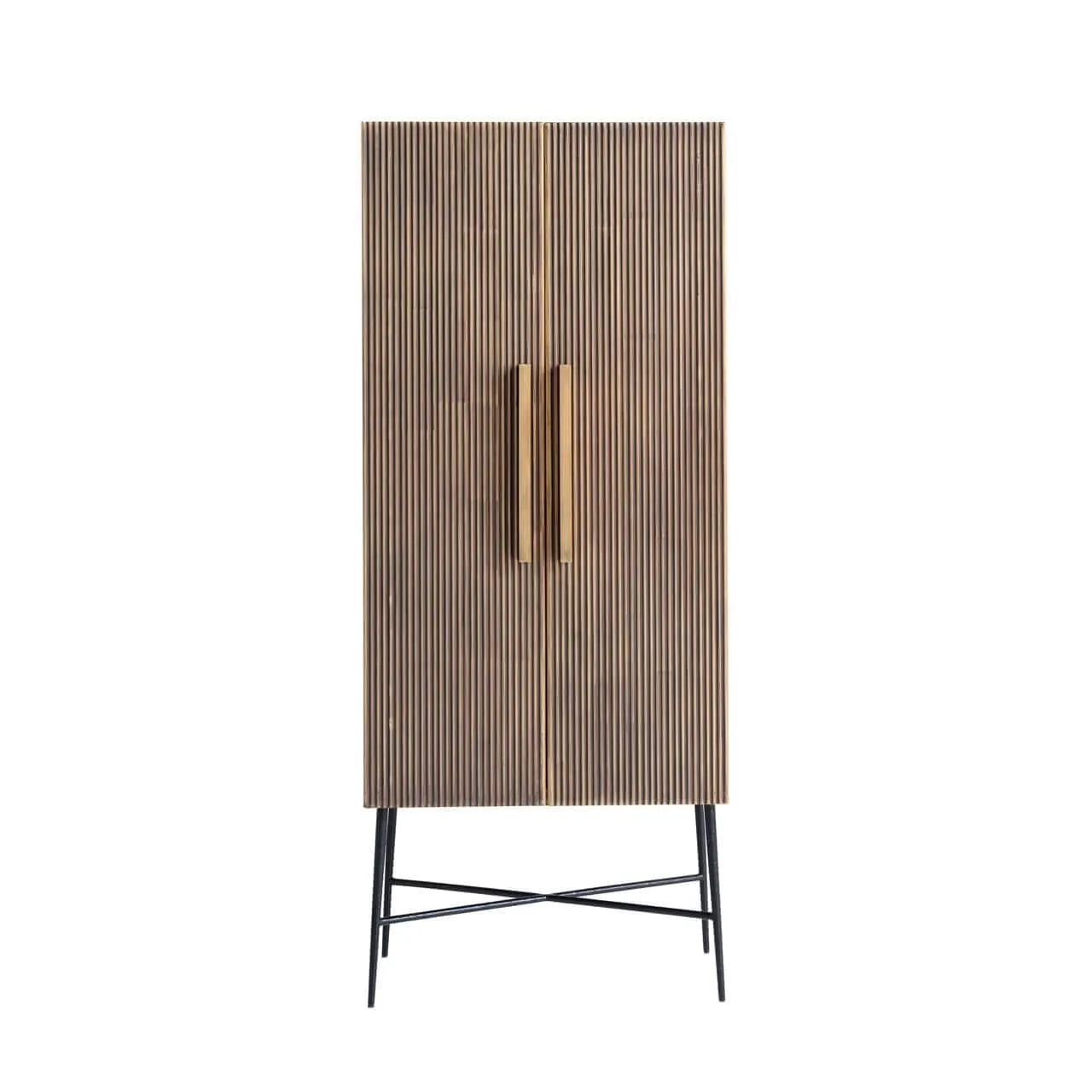 Ironville storage cabinet gold - Richmond Interiors
