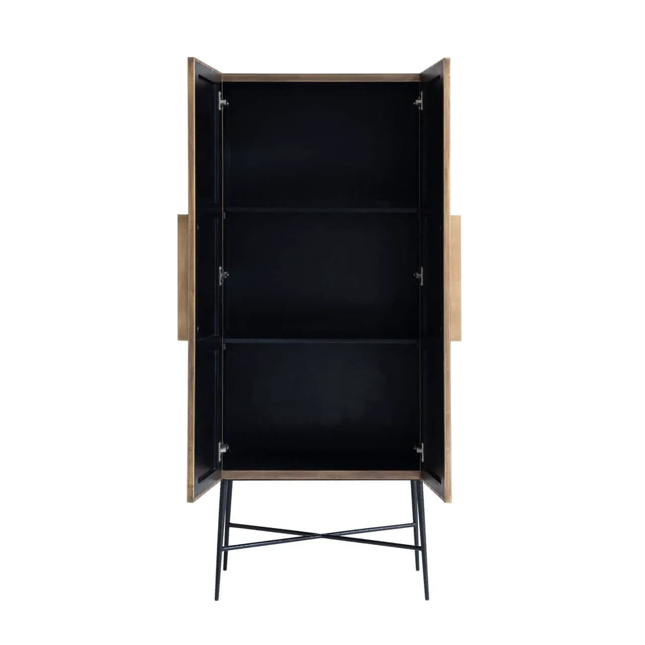 Ironville storage cabinet gold - Richmond Interiors