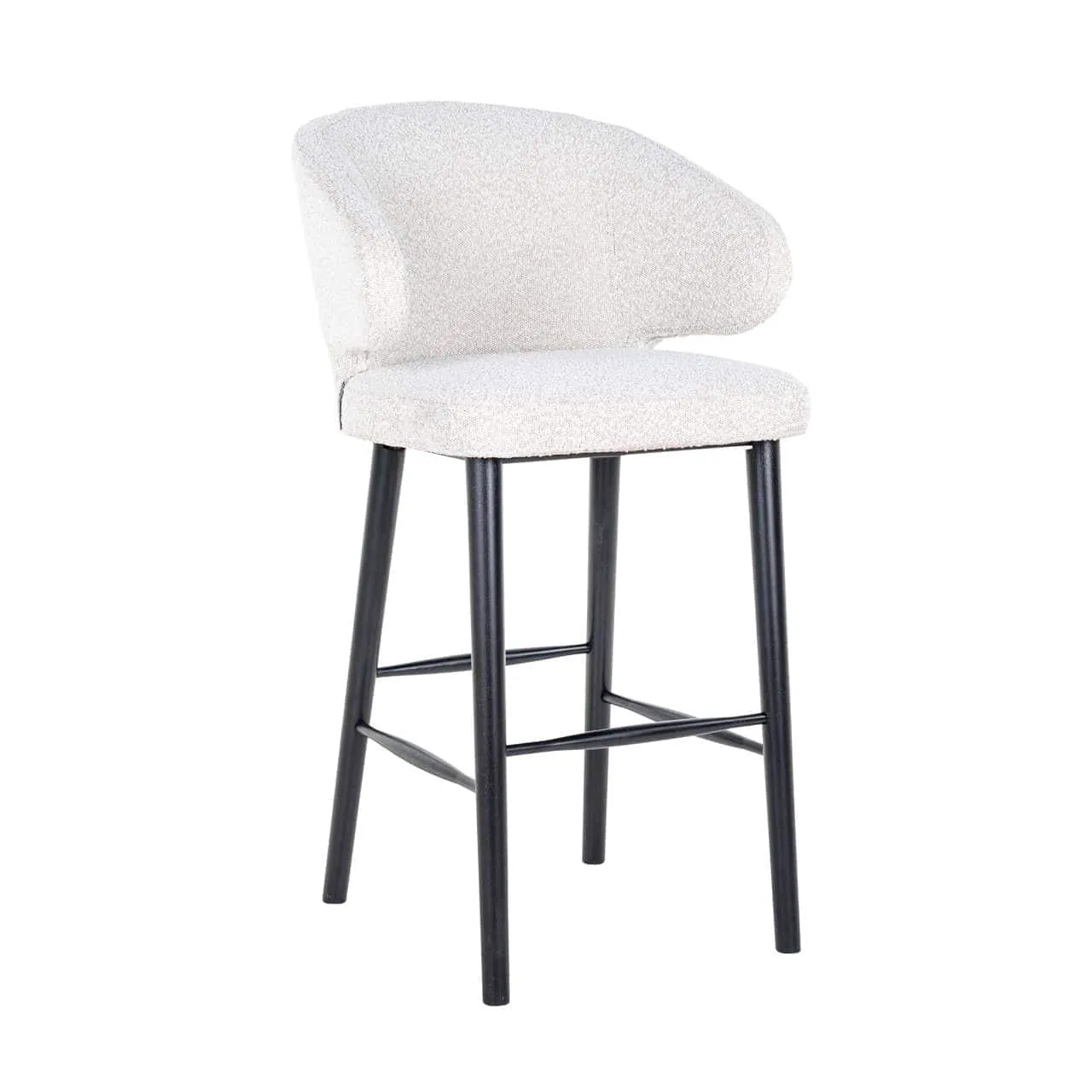 Bar stool Indigo white bouclé - Richmond Interiors