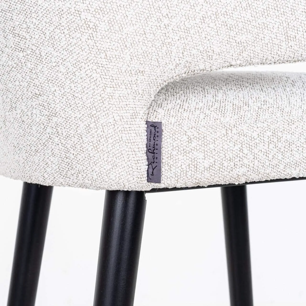 Bar stool Indigo white bouclé - Richmond Interiors