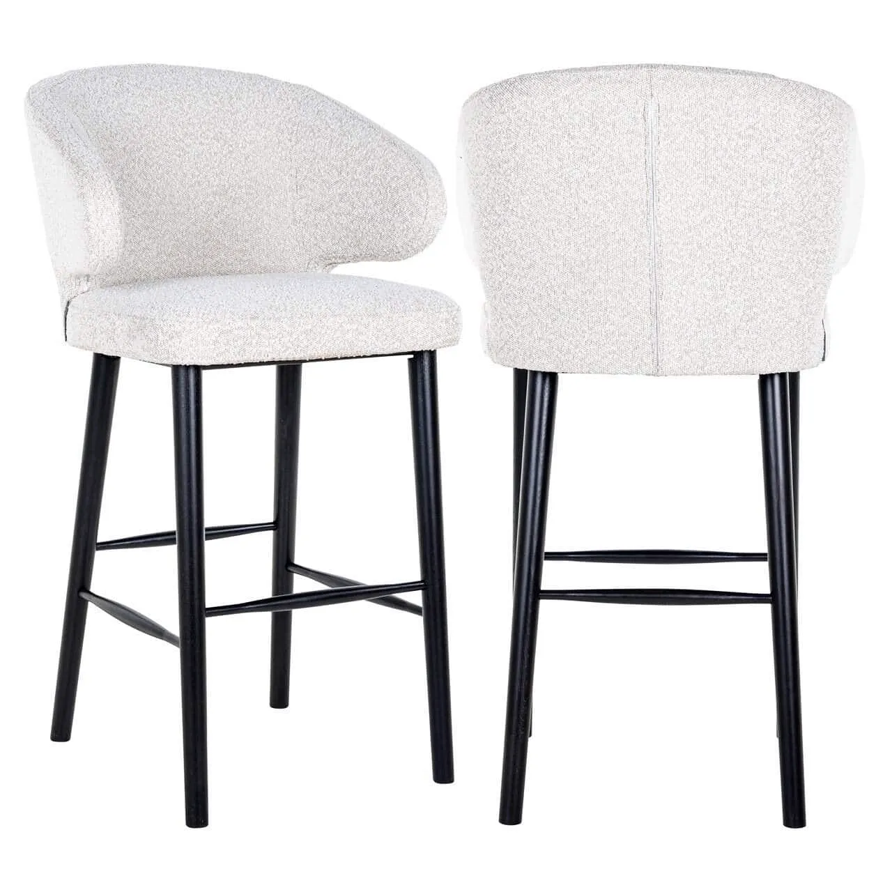 Bar stool Indigo white bouclé - Richmond Interiors