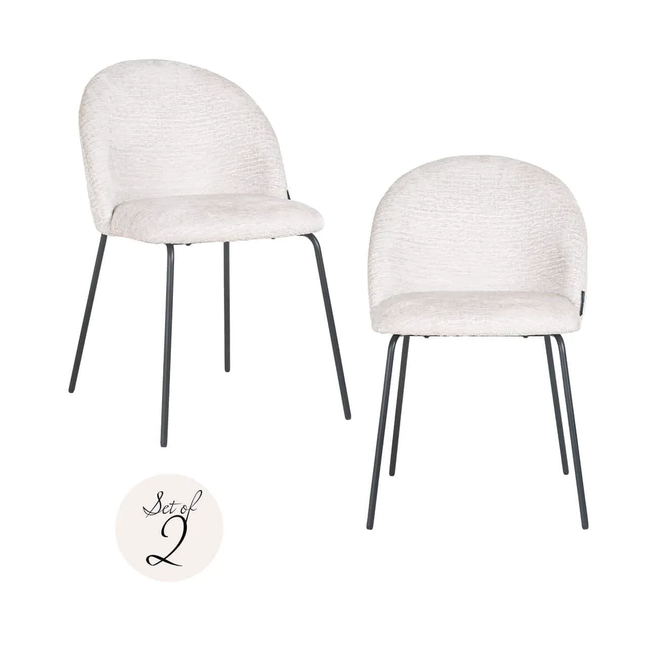 Alyssa Dining Chair cream fusion (set of 2) - Richmond Interiors