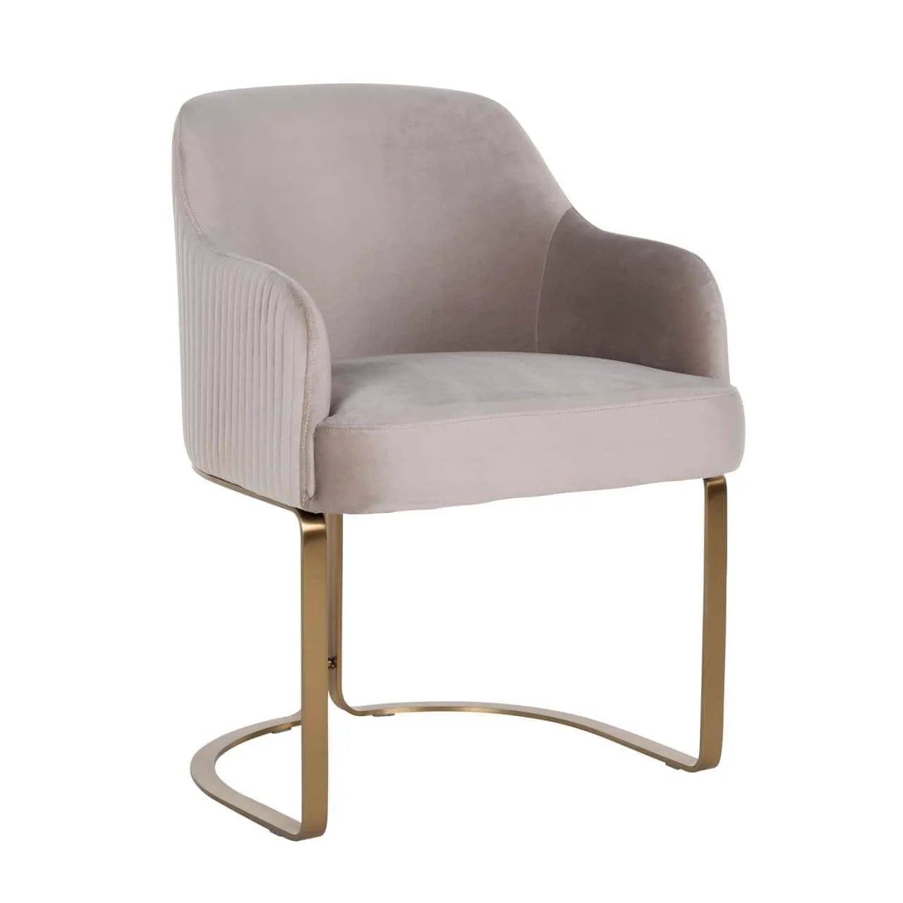 Dining chair Hadley khaki velvet fire retardant - Richmond Interiors