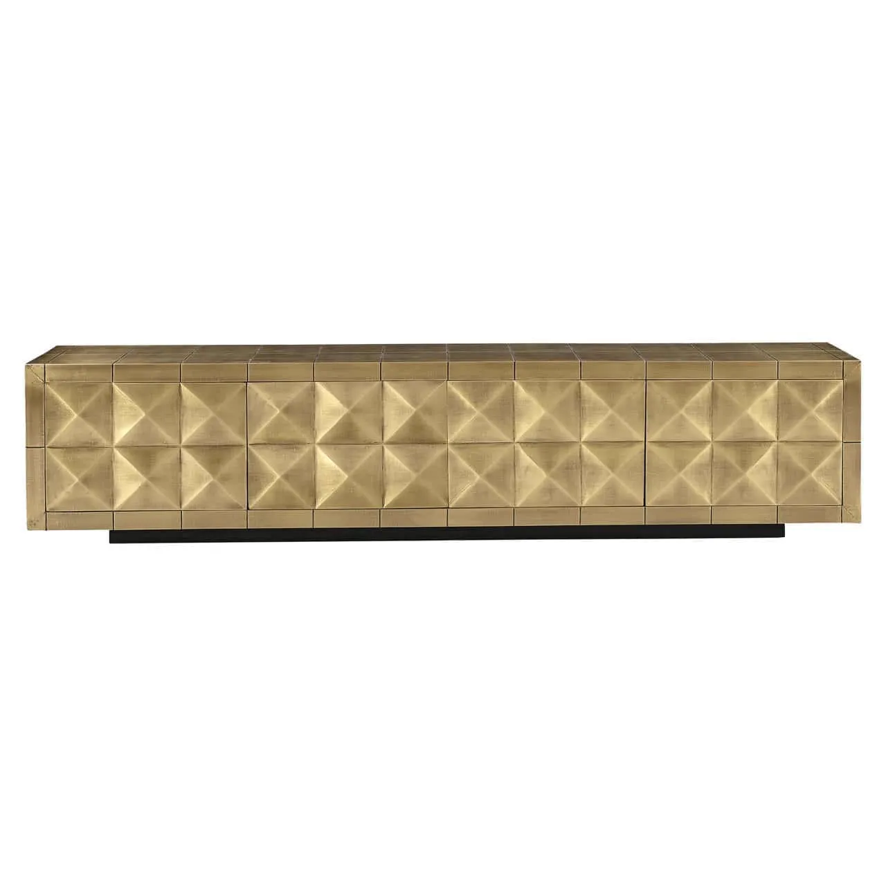 Collada TV Unit in Brushed Gold - Richmond Interiors