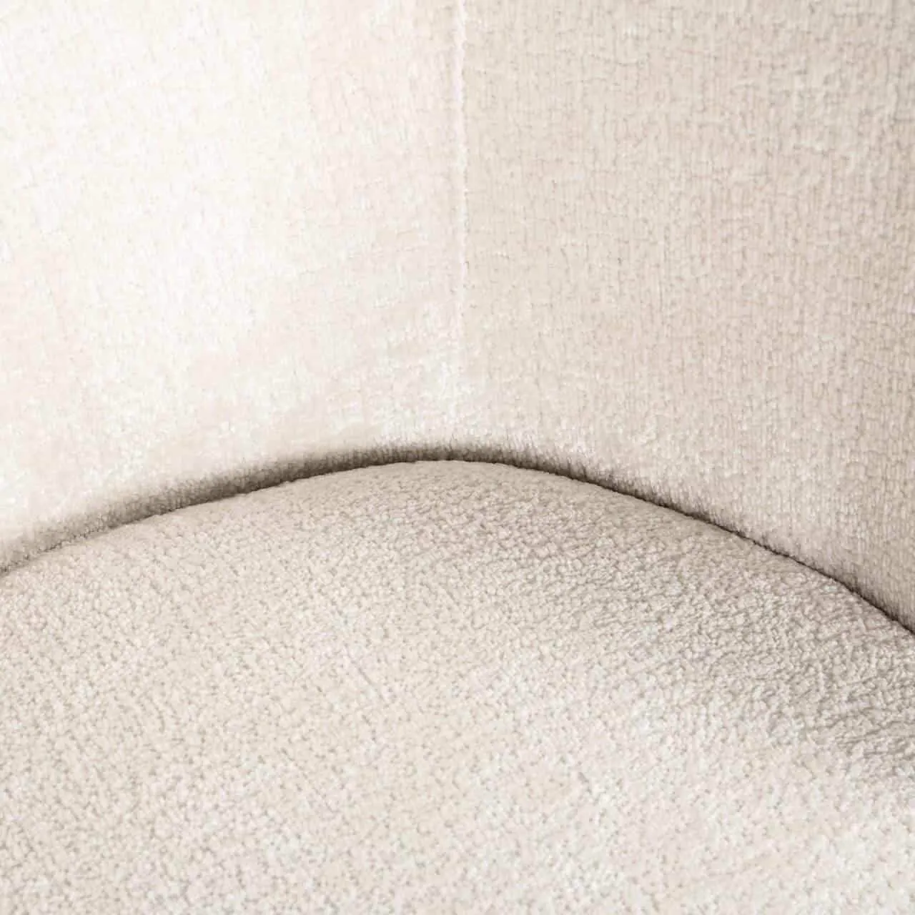 Amphara dining chair FR white chenille fire retardant - Richmond Interiors
