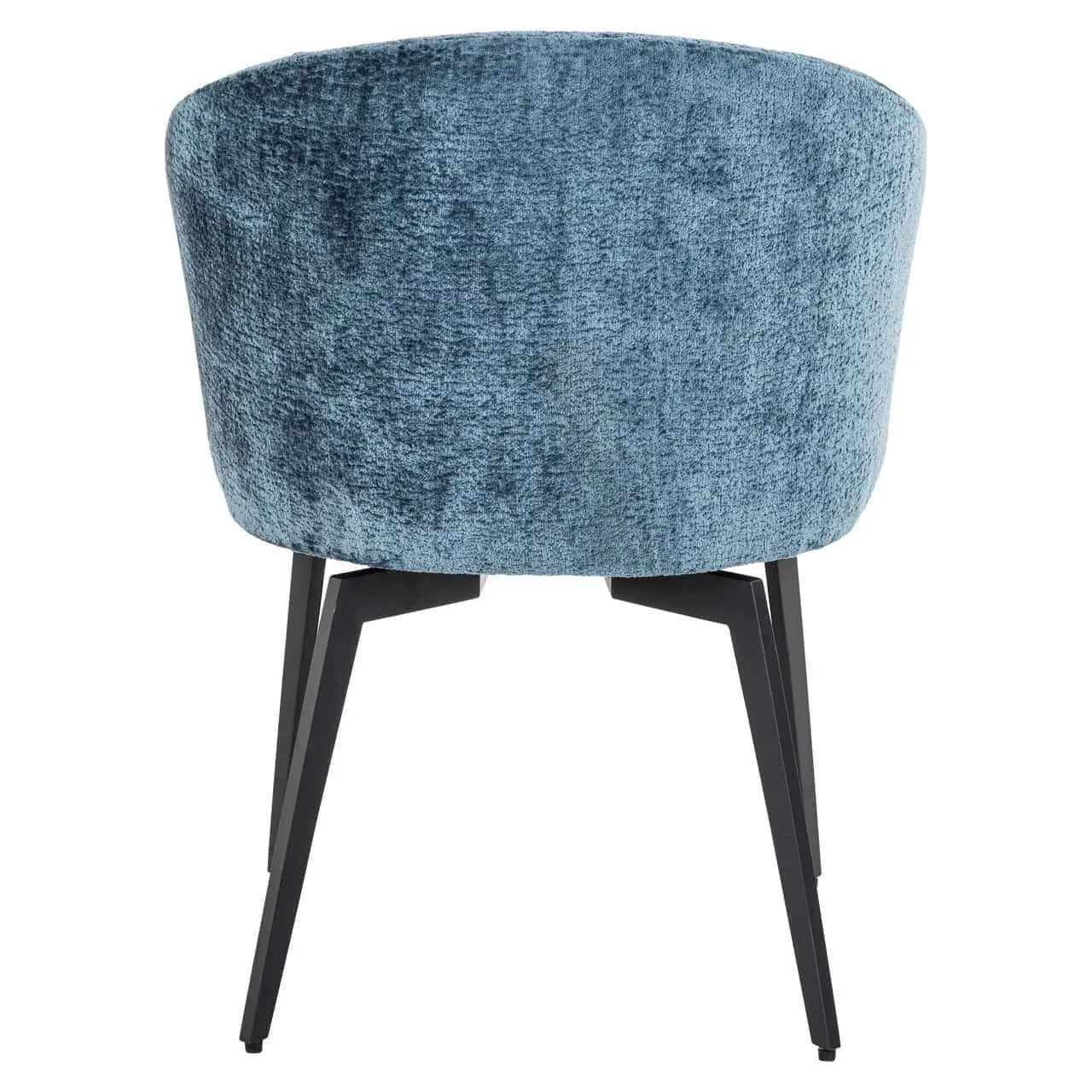 Amphara dining chair blue chenille flame retardant - Richmond Interiors