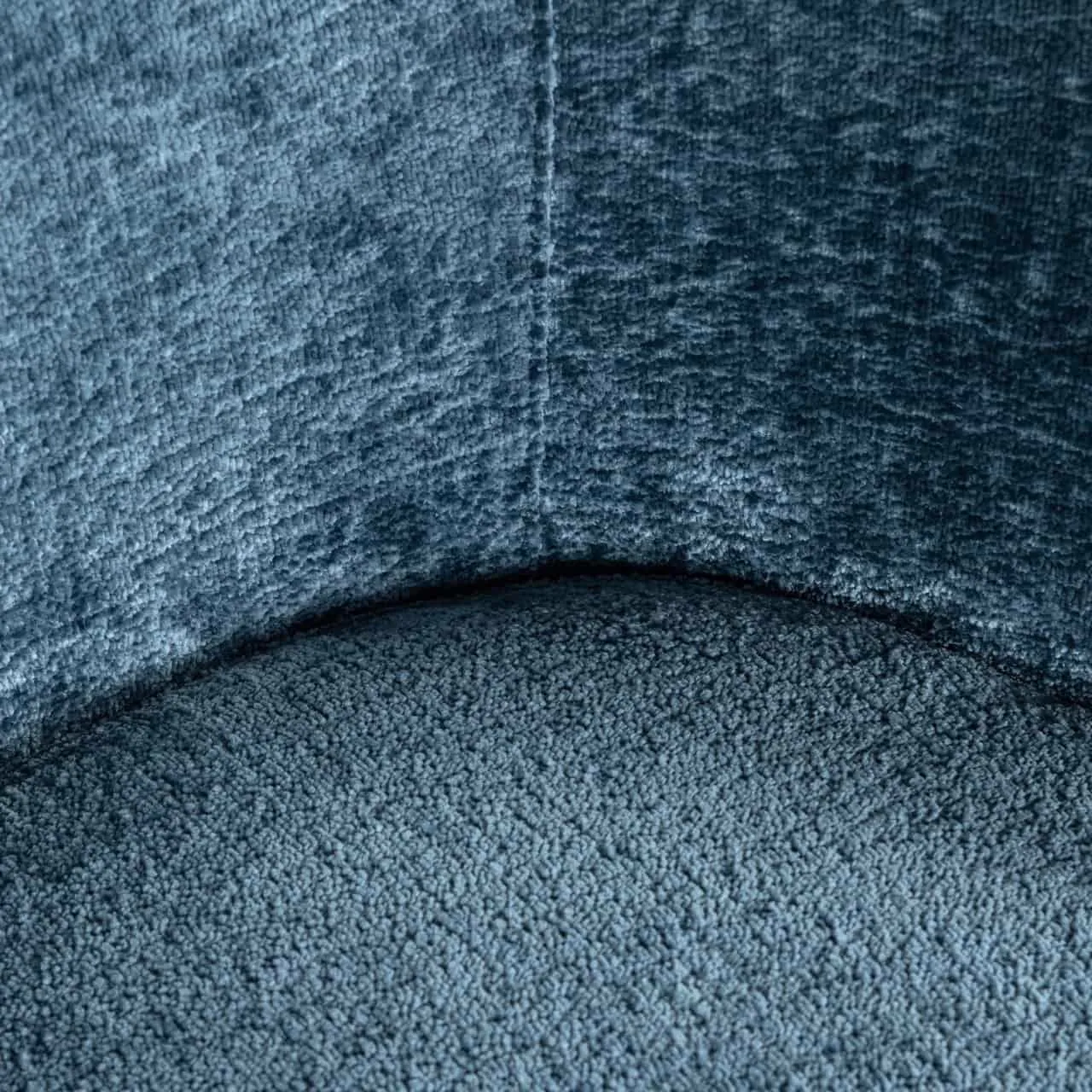Amphara dining chair blue chenille flame retardant - Richmond Interiors
