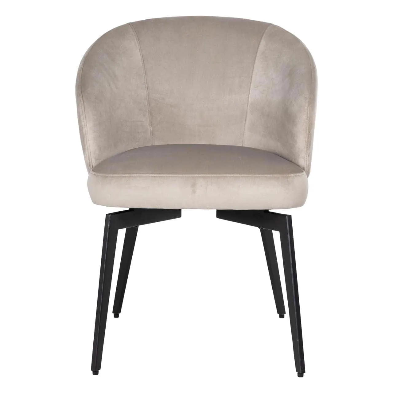 Dining chair Amphara khaki velvet flame retardant - Richmond Interiors