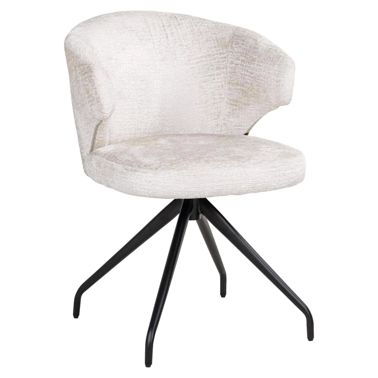 Milly Dining Chair cream fusion swivel - Richmond Interiors