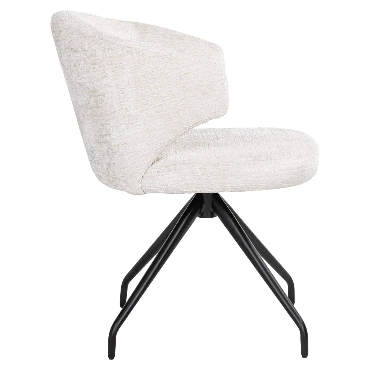 Milly Dining Chair cream fusion swivel - Richmond Interiors