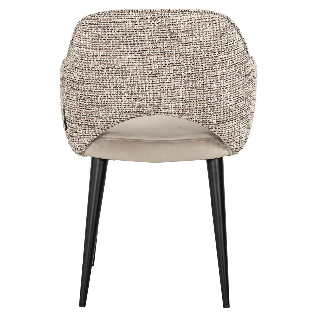 Dining chair Giovanna trendy nature / khaki velvet flame retardant - Richmond Interiors