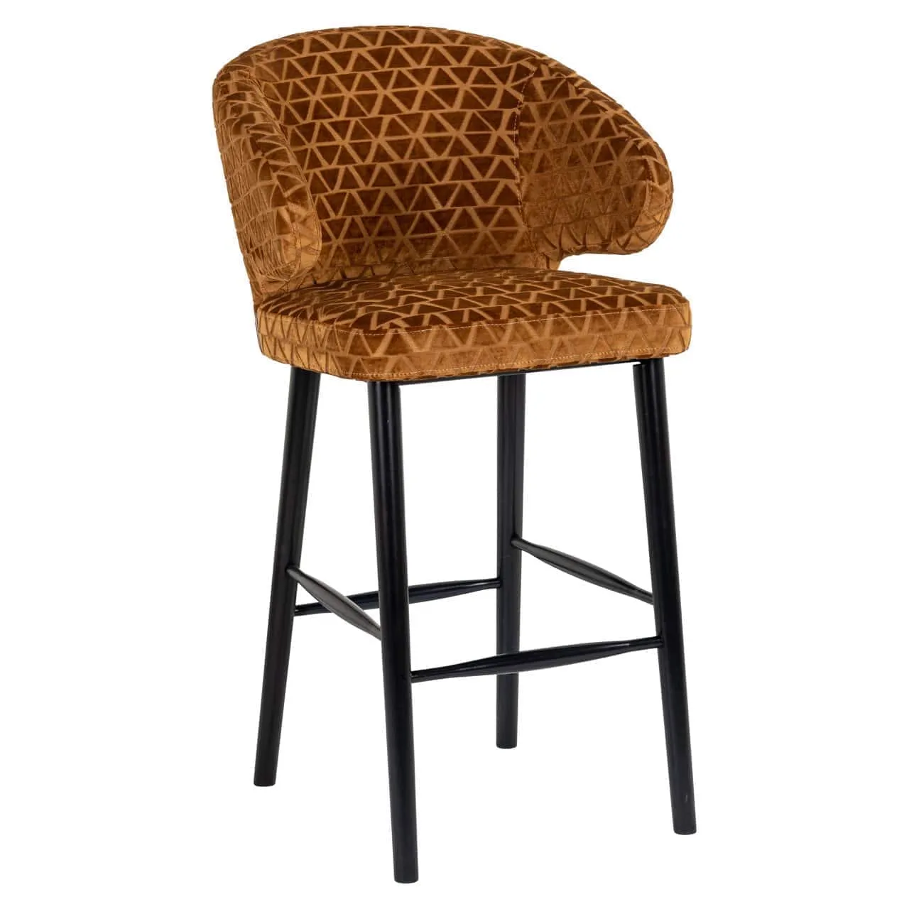 Bar Stool Indigo old gold triangle - Richmond Interiors
