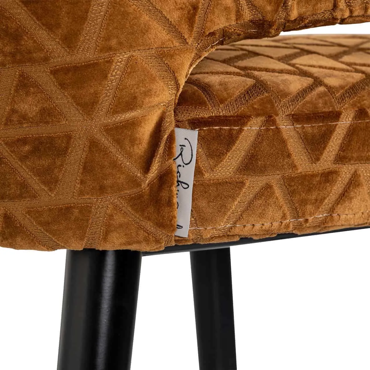 Bar Stool Indigo old gold triangle - Richmond Interiors